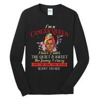 I'm A Cancer Queen Horoscope Zodiac Sign Astrology Tall Long Sleeve T-Shirt