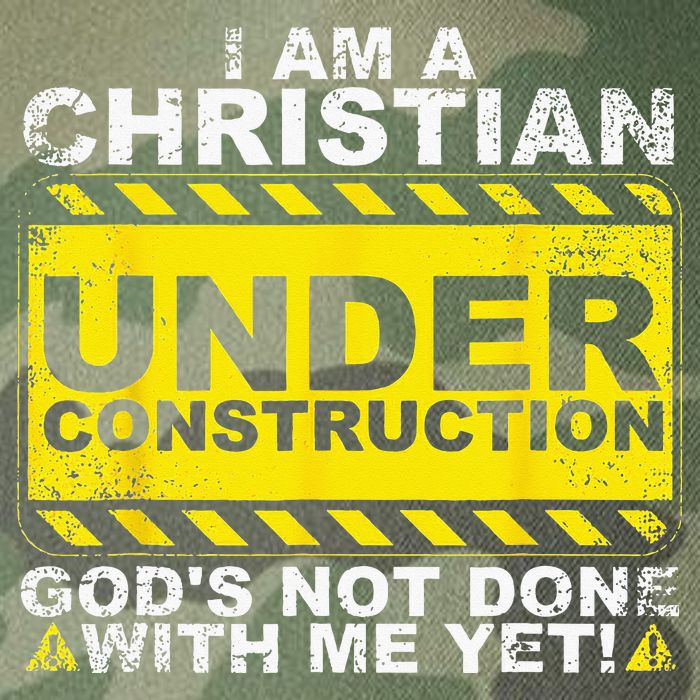 Im A Christian Under Construction Gods Not Done With Me Legacy Tie Dye Trucker Hat