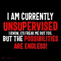 I Am Currently Unsupervised Valentines Day Funny Performance Shirt