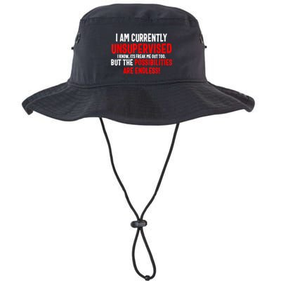 I Am Currently Unsupervised Valentines Day Funny Bucket Hat