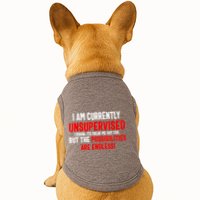 I Am Currently Unsupervised Valentines Day Funny Doggie Tank
