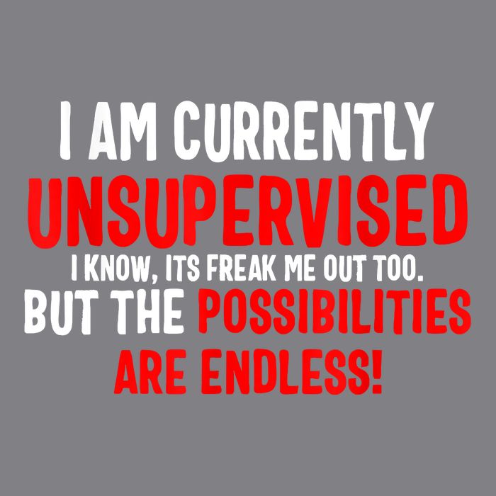 I Am Currently Unsupervised Valentines Day Funny T-Shirt