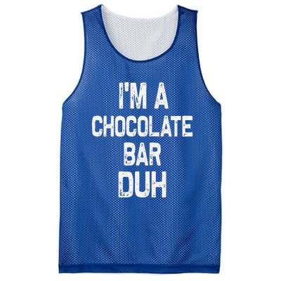 Im A Chocolate Bar Duh Halloween Costume Mesh Reversible Basketball Jersey Tank