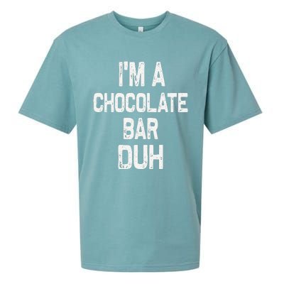 Im A Chocolate Bar Duh Halloween Costume Sueded Cloud Jersey T-Shirt