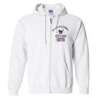 IM A Crazy Childless Cat Lady Kamala Harris 2024 President Full Zip Hoodie