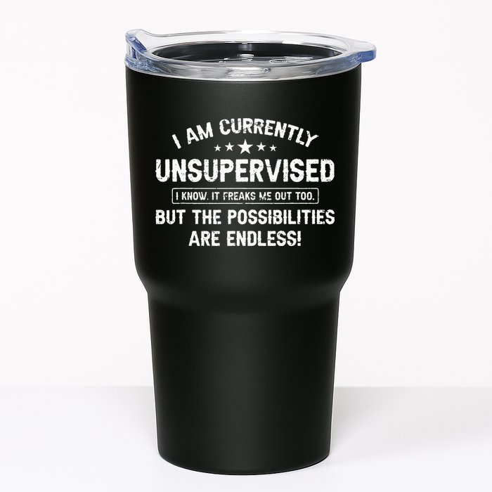 I Am Currently Unsupervised But Possibilities Are Endless Tumbler