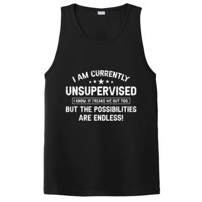 I Am Currently Unsupervised But Possibilities Are Endless PosiCharge Competitor Tank