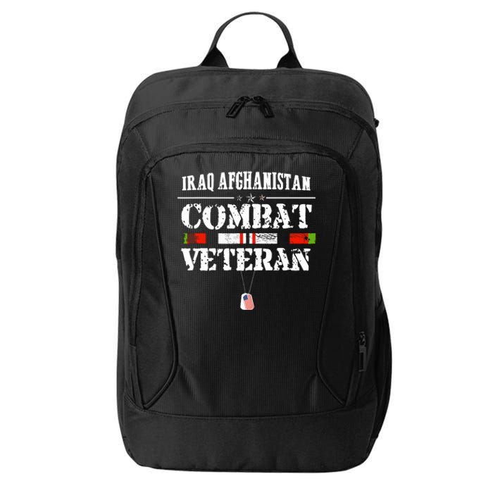 Iraq Afghanistan Combat Veteran Vintage City Backpack