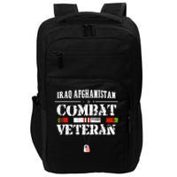 Iraq Afghanistan Combat Veteran Vintage Impact Tech Backpack