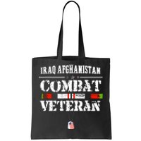 Iraq Afghanistan Combat Veteran Vintage Tote Bag