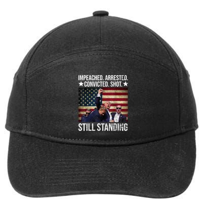 Impeached Arrested Convicted Shot Still Standing 7-Panel Snapback Hat