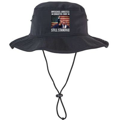 Impeached Arrested Convicted Shot Still Standing Legacy Cool Fit Booney Bucket Hat