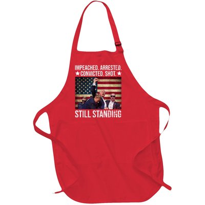 Impeached Arrested Convicted Shot Still Standing Full-Length Apron With Pockets