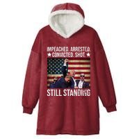 Impeached Arrested Convicted Shot Still Standing Hooded Wearable Blanket