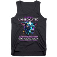 I Am Currently Unmedicated And Unsupervised I Know Funny Cow Tank Top