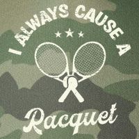 I Always Cause A Racquet For A Tennis Player Legacy Tie Dye Trucker Hat