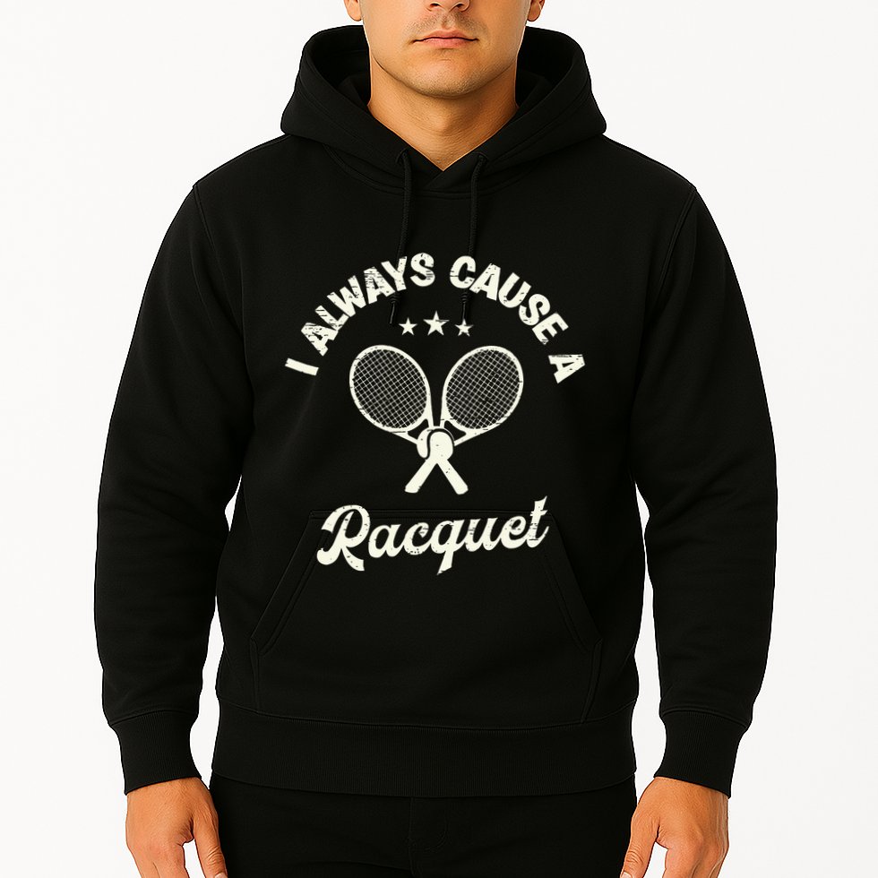 I Always Cause A Racquet For A Tennis Player Hoodie