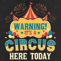 Its A Circus Here Today Circus Birthday Party Costume 7 Panel Mesh Trucker Snapback Hat