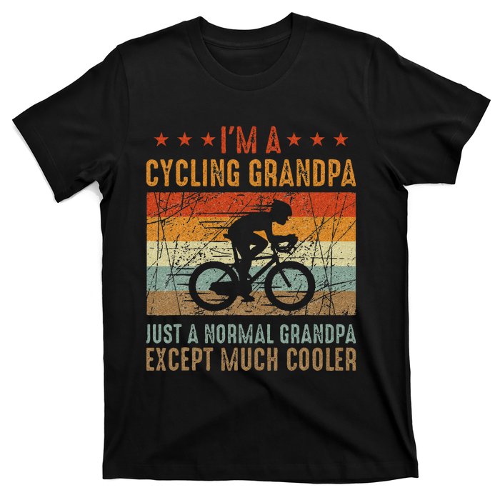 Im A Cycling Grandpa Funny Grandpa Cyclist Gift T-Shirt