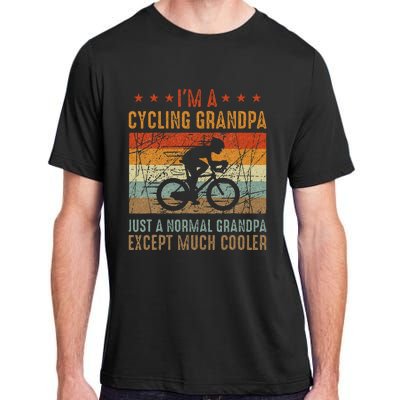 Im A Cycling Grandpa Funny Grandpa Cyclist Gift Adult ChromaSoft Performance T-Shirt