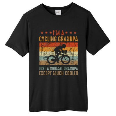 Im A Cycling Grandpa Funny Grandpa Cyclist Gift Tall Fusion ChromaSoft Performance T-Shirt