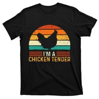 Im A Chicken Tender Retro Vintage Farmer Rancher Chickens T-Shirt