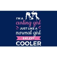 Im A Curling Girl Gift Ice Curling Sport Quote Curling Bumper Sticker