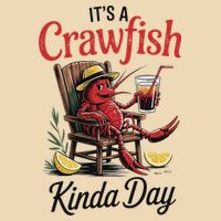 It's A Crawfish Kinda Day Crawfish Funny Louisiana Seafood Zip Tote Bag