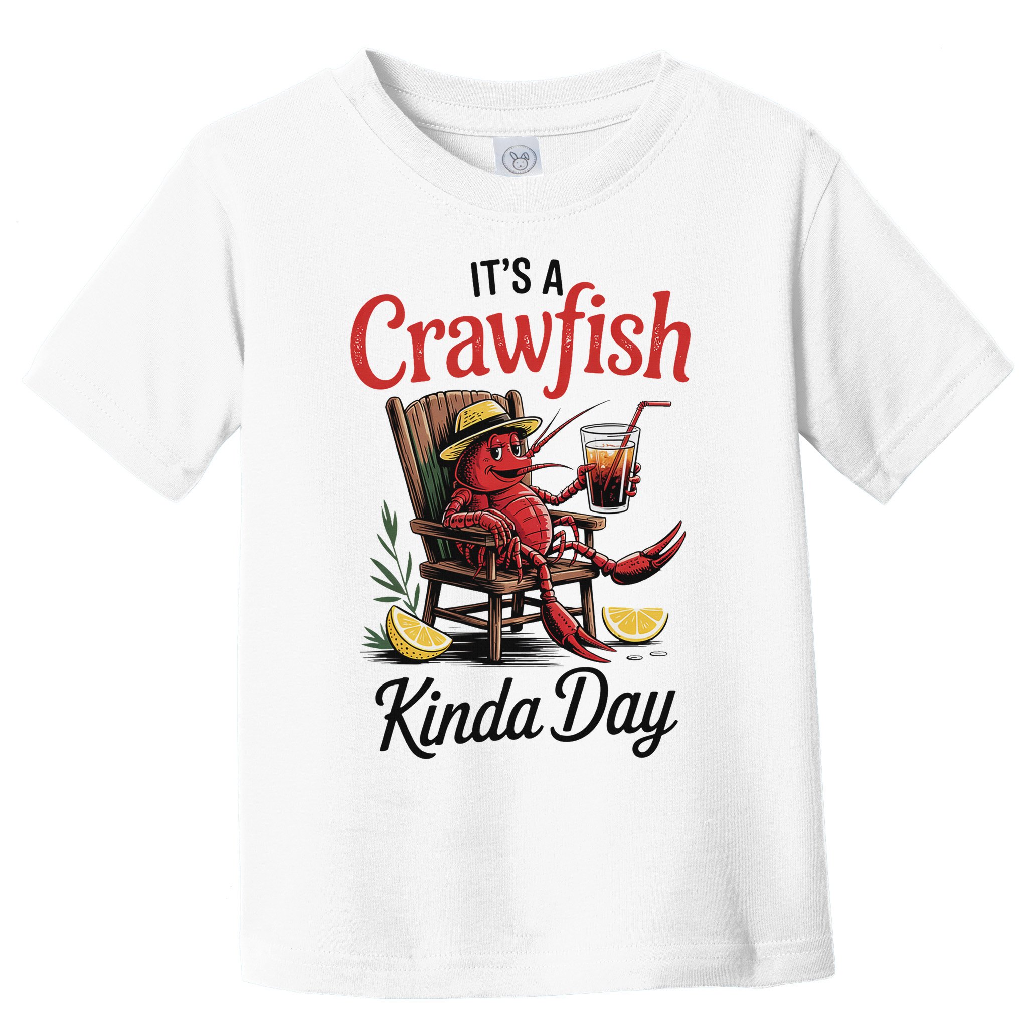 It's A Crawfish Kinda Day Crawfish Funny Louisiana Seafood Toddler T-Shirt