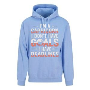 IM A Capricorn I Don’T Have Goals I Have Deadlines Unisex Surf Hoodie