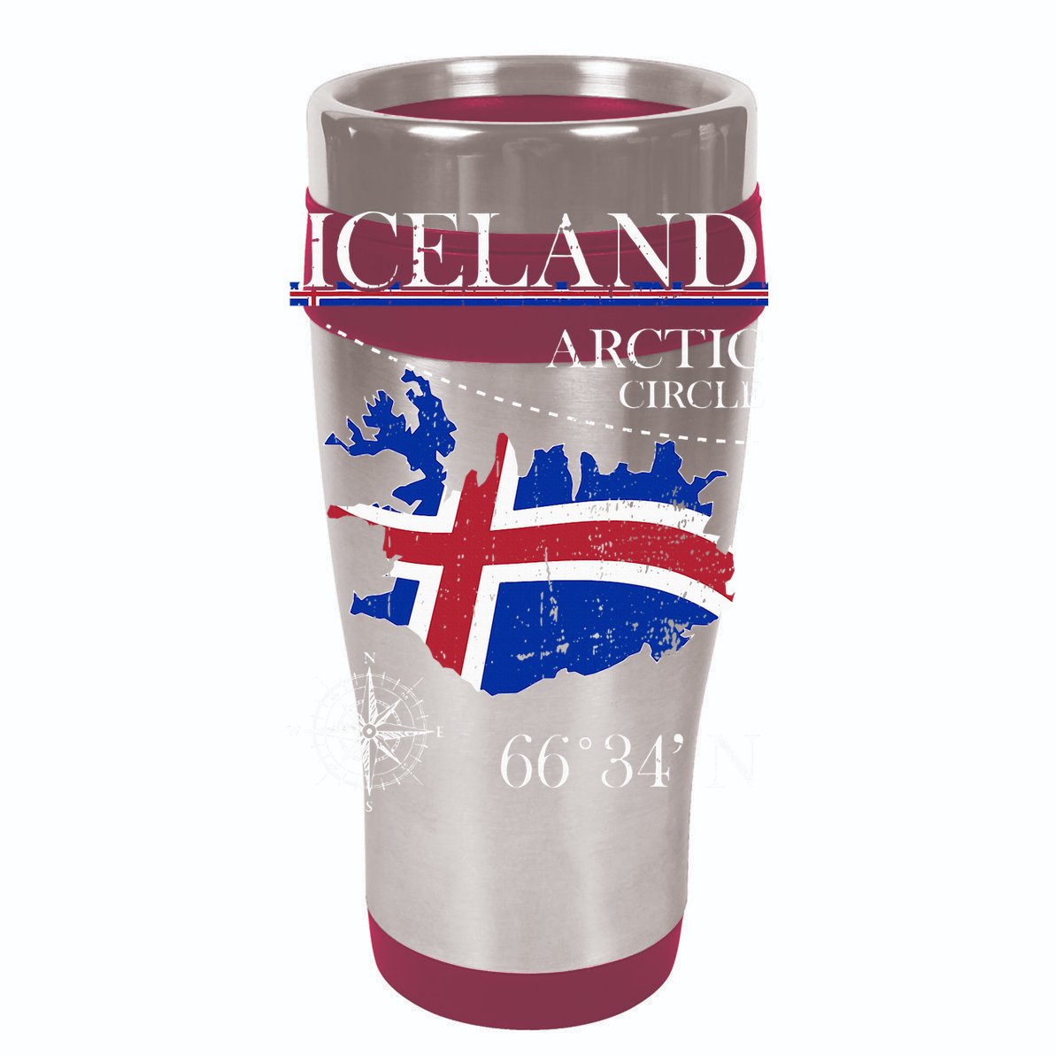 Iceland  Arctic Circle  Polar North Island Icelandic Flag Doggie Tank
