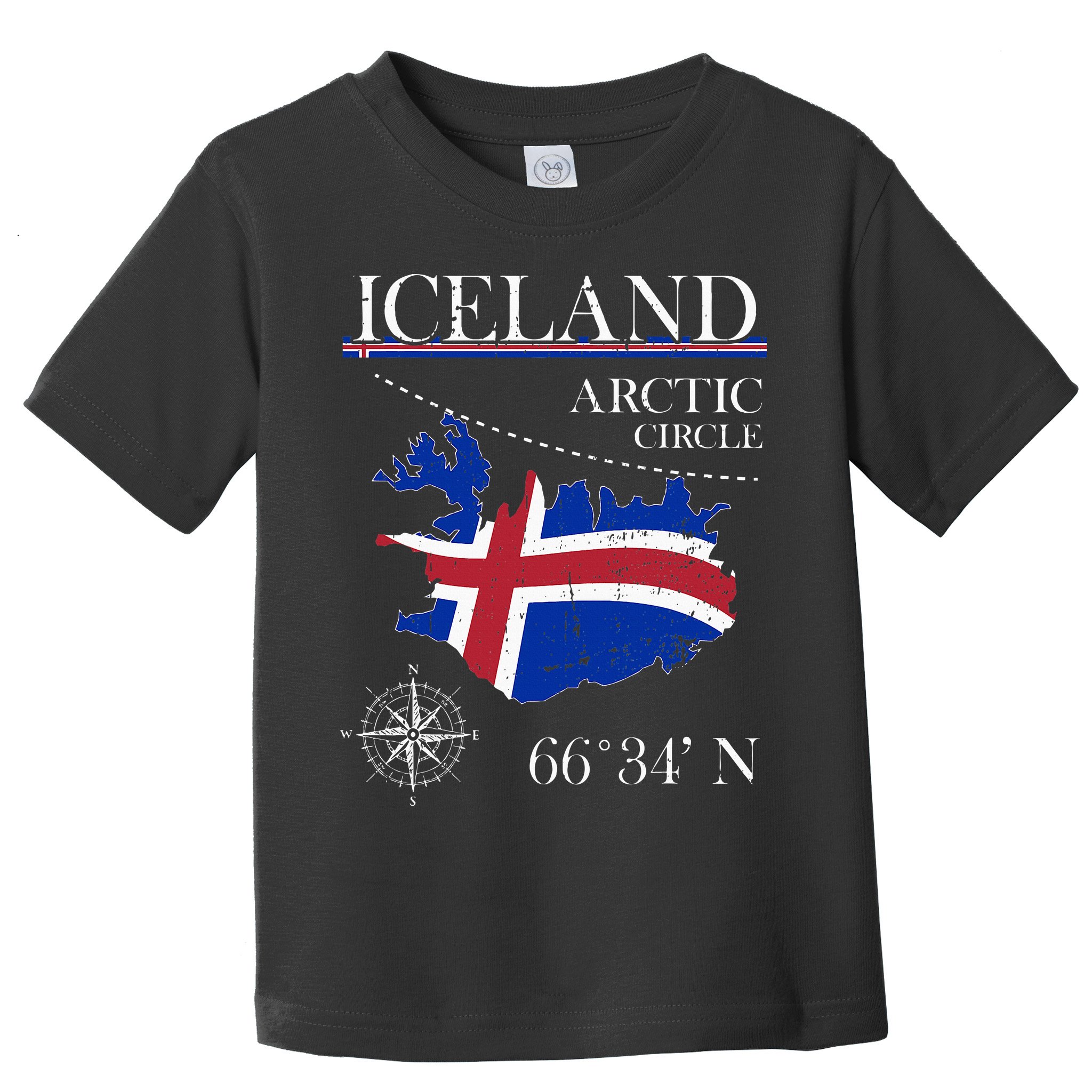 Iceland  Arctic Circle  Polar North Island Icelandic Flag Toddler T-Shirt