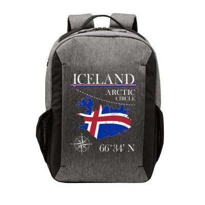 Iceland  Arctic Circle  Polar North Island Icelandic Flag Vector Backpack