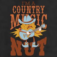 I'm A Country Music Nut Funny 7 Panel Mesh Trucker Snapback Hat