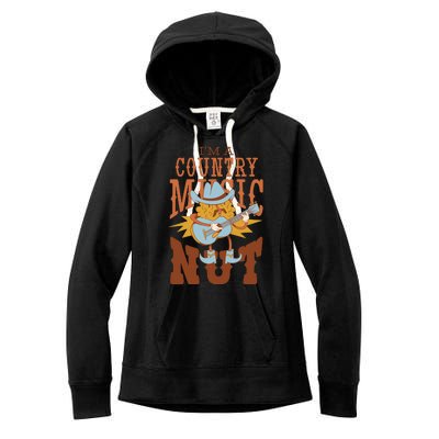 I'm A Country Music Nut Funny Women's Fleece Hoodie