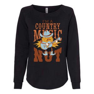 I'm A Country Music Nut Funny Womens California Wash Sweatshirt