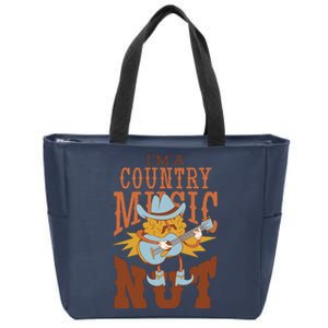 I'm A Country Music Nut Funny Zip Tote Bag