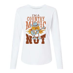 I'm A Country Music Nut Funny Womens Cotton Relaxed Long Sleeve T-Shirt