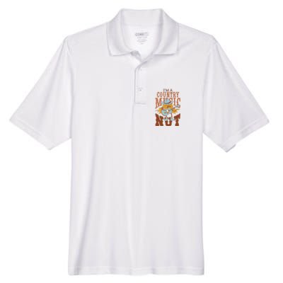 I'm A Country Music Nut Funny Men's Origin Performance Piqué Polo