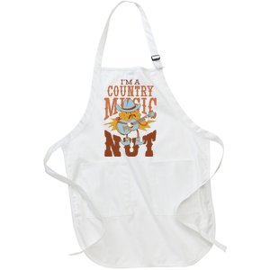 I'm A Country Music Nut Funny Full-Length Apron With Pockets