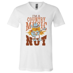 I'm A Country Music Nut Funny V-Neck T-Shirt