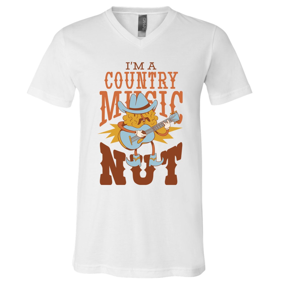 I'm A Country Music Nut Funny V-Neck T-Shirt