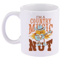 I'm A Country Music Nut Funny 11oz C Handle Ceramic Mug
