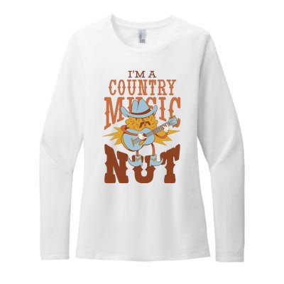 I'm A Country Music Nut Funny Womens CVC Long Sleeve Shirt