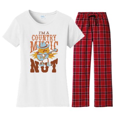 I'm A Country Music Nut Funny Women's Flannel Pajama Set