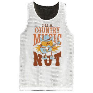 I'm A Country Music Nut Funny Mesh Reversible Basketball Jersey Tank