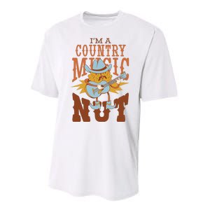 I'm A Country Music Nut Funny Performance Sprint T-Shirt