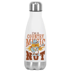 I'm A Country Music Nut Funny Stainless Steel Insulated Water Bottle