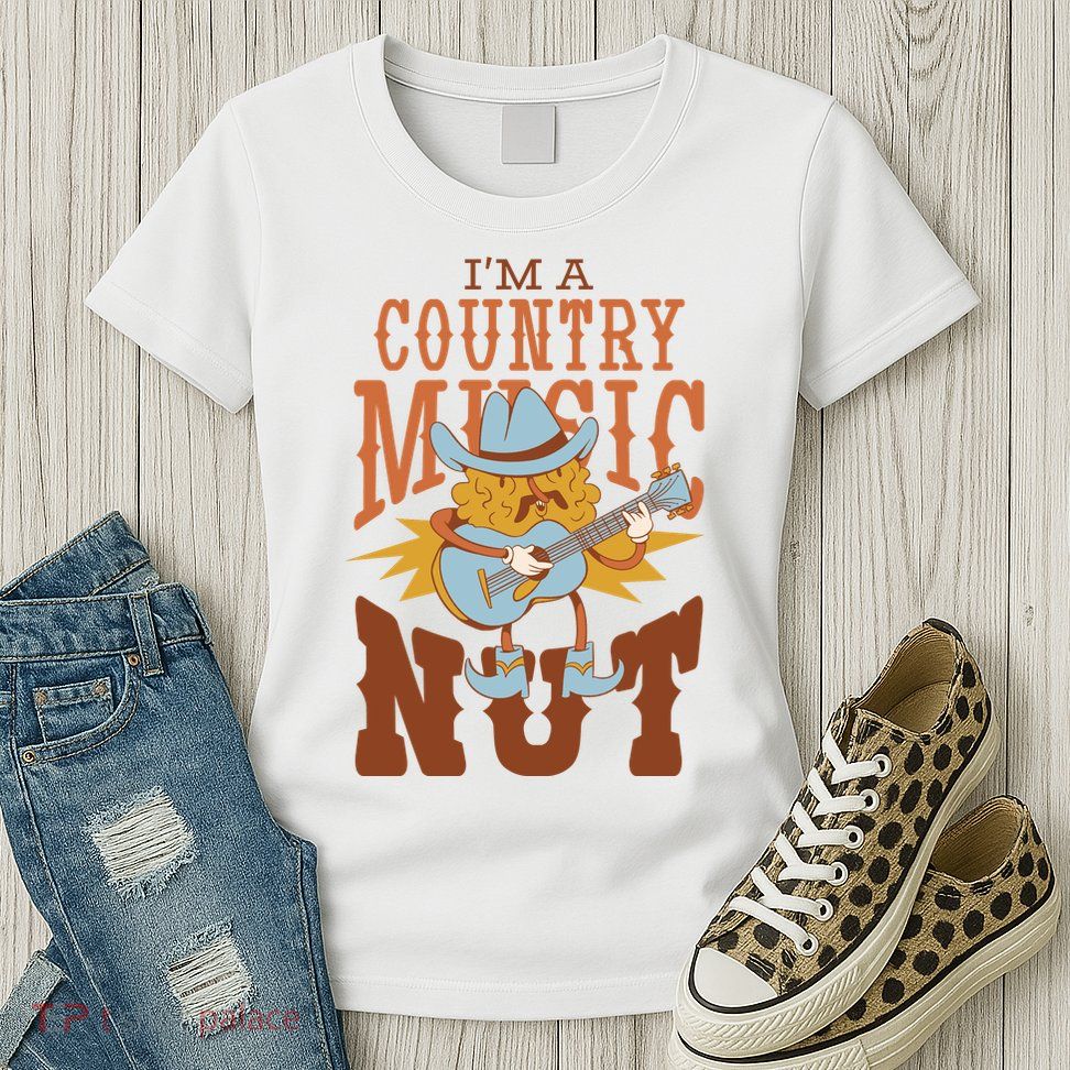 I'm A Country Music Nut Funny Womens T-Shirt