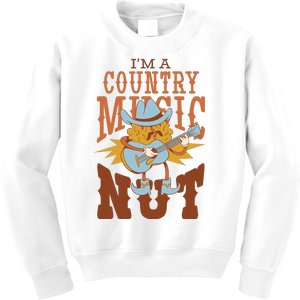 I'm A Country Music Nut Funny Kids Sweatshirt